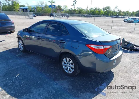 2015 Toyota Corolla S z USA, uszkodzony, nr VIN 2T1BURHE3FC384940